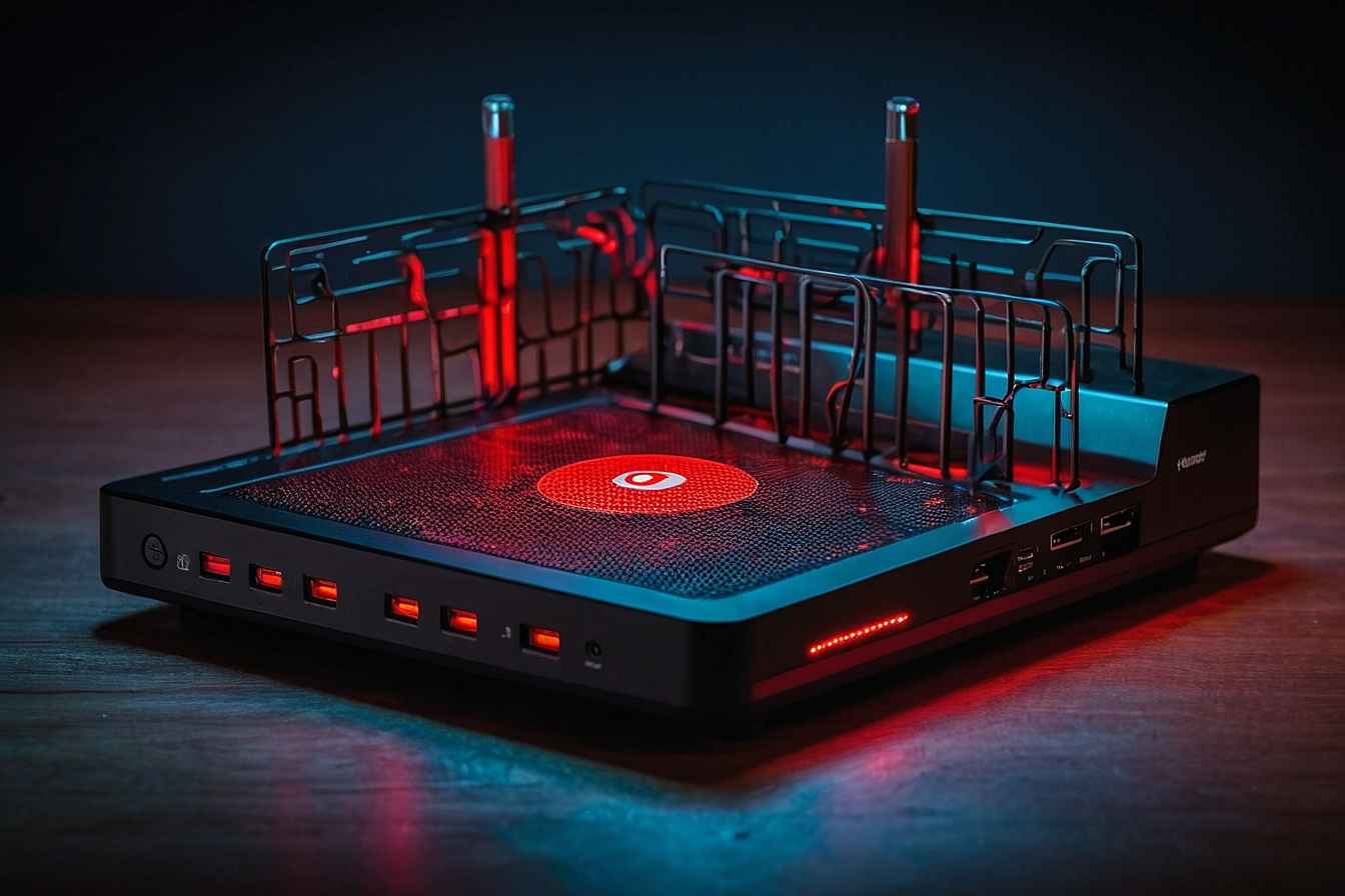 vodafone router internet blinkt rot